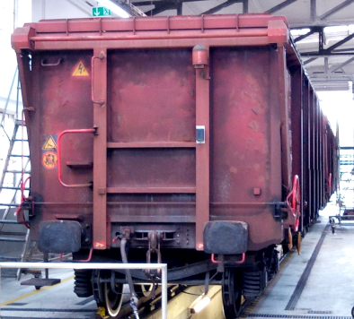Rahmenvermessung von Güterwagen