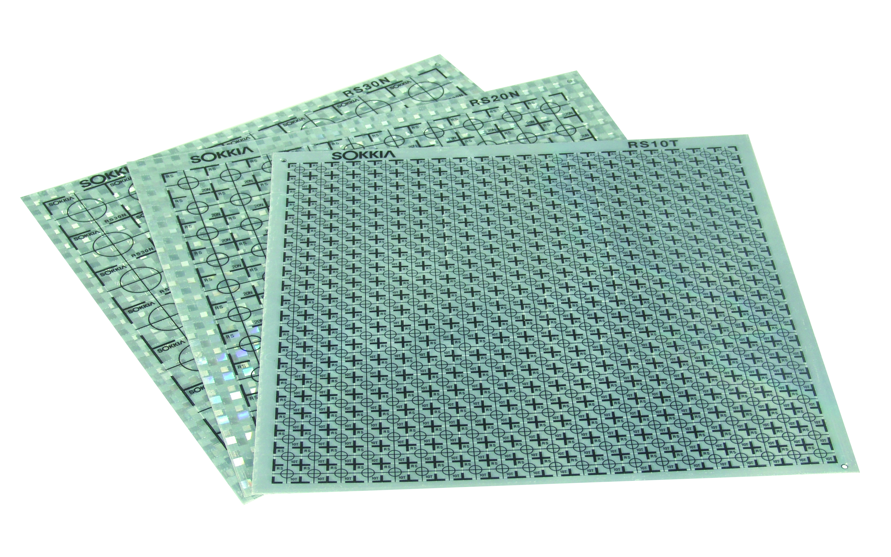 30x30mm Adhesive Target Sheets for Total Stations Pack of 10 Reflect Sheet 