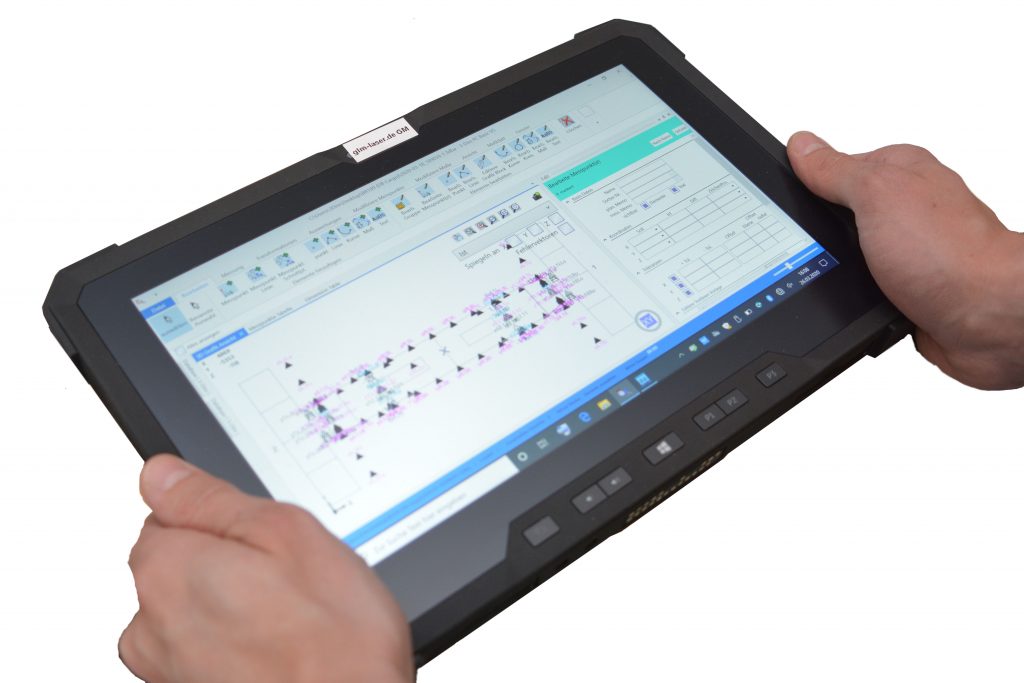 3d measurement surveying tablet